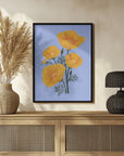 Plakat - Bouquet of orange California poppies