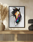 Poster - Horse Wild Tribal Illustration Art 02