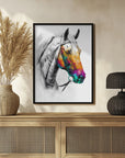 Poster - Horse Wild Tribal Illustration Art 04