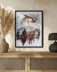 Plakat - Owl Wild Animal Vintage Illustration Art 02