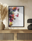 Plakat - Woman Face Beautiful Illustration Art 07