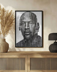 Plakat - Michael Jordan - Air in lines - Erik Van Velzen