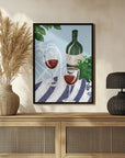Poster - Red wine under the tree