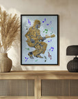 Poster - Guitarist Music Notes