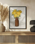 Plakat - Vase of Flowers in Yellow