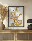Poster - Klimt Flowers Earthy Colors