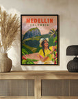 Plakat - Medellin Colombia Travel Poster