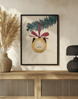 Plakat - Meowry bauble godl/tan