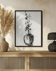 Plakat - Leaves in a vase ink sketch