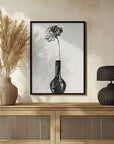 Plakat - Flower in a vase ink sketch