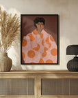 Plakat - Woman With Orange Dots