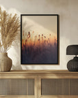Plakat - Sunset Grass Filelds 05 - Admen.dk