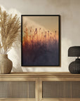 Plakat - Sunset Grass Filelds 06 - Admen.dk