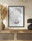 Plakat - Soccer Ball Technical Diagram