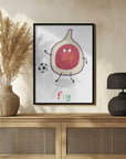 Plakat - Fig Playing Soccer