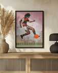 Plakat - Vintage Football Action