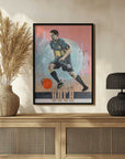 Plakat - Focused Soccer Player Action