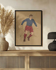 Plakat - Vintage Soccer Player