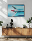 Plakat - US classic car 1959 Sedan Deville tail fin abstract