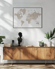 Poster - Abey world map no labels