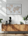 Plakat - Calista high detail world map
