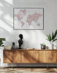 Plakat - Piper world map in Spanish