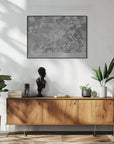 Poster - Gray vintage map of Stuttgart downtown Germany