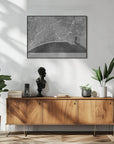 Plakat - Gray vintage map of Nice downtown France