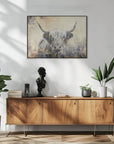 Plakat - Cow Highland Illustration Art 04