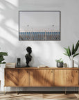 Plakat - Empty Blue Stadium