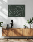 Plakat - Green scribble