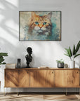 Plakat - Cat Animal Vintage Art Illustration Wallart 02