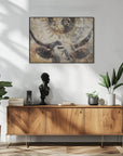 Poster - Cow Animal Vintage Art Illustration Wallart 03
