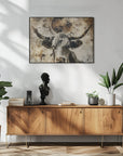 Poster - Cow Animal Vintage Art Illustration Wallart 04