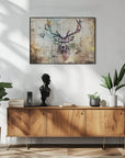 Plakat - Deer Animal Vintage Art Illustration Wallart 07