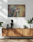 Plakat - Giraffe Animal Vintage Art Illustration Wallart 06