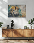 Poster - Lion Animal Vintage Art Illustration Wallart 04