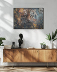 Poster - Tiger Animal Vintage Art Illustration Wallart 06