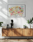 Plakat - Tuscany Watercolor Landscape 1