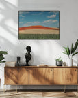 Plakat - Red Mountain and Crops 02