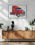 Poster - Red Truck 02