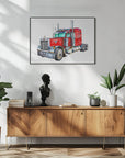 Poster - Red Truck
