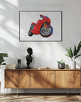 Plakat - Motobike Red 07