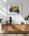 Plakat - Motorbike Yellow