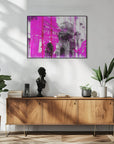 Plakat - Collage Architecture pink