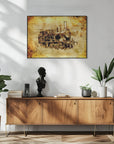 Poster - Train Sepia Illustration 14