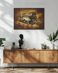 Plakat - Train - Sepia Illustration 72
