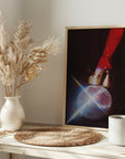 Plakat - Groovy Shoe and Disco Ball - Admen.dk