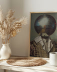 Plakat - DiscoHead King / Altered Collage Art - Admen.dk