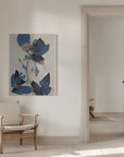 Canvas - Blue Dry Flowers - Admen.dk